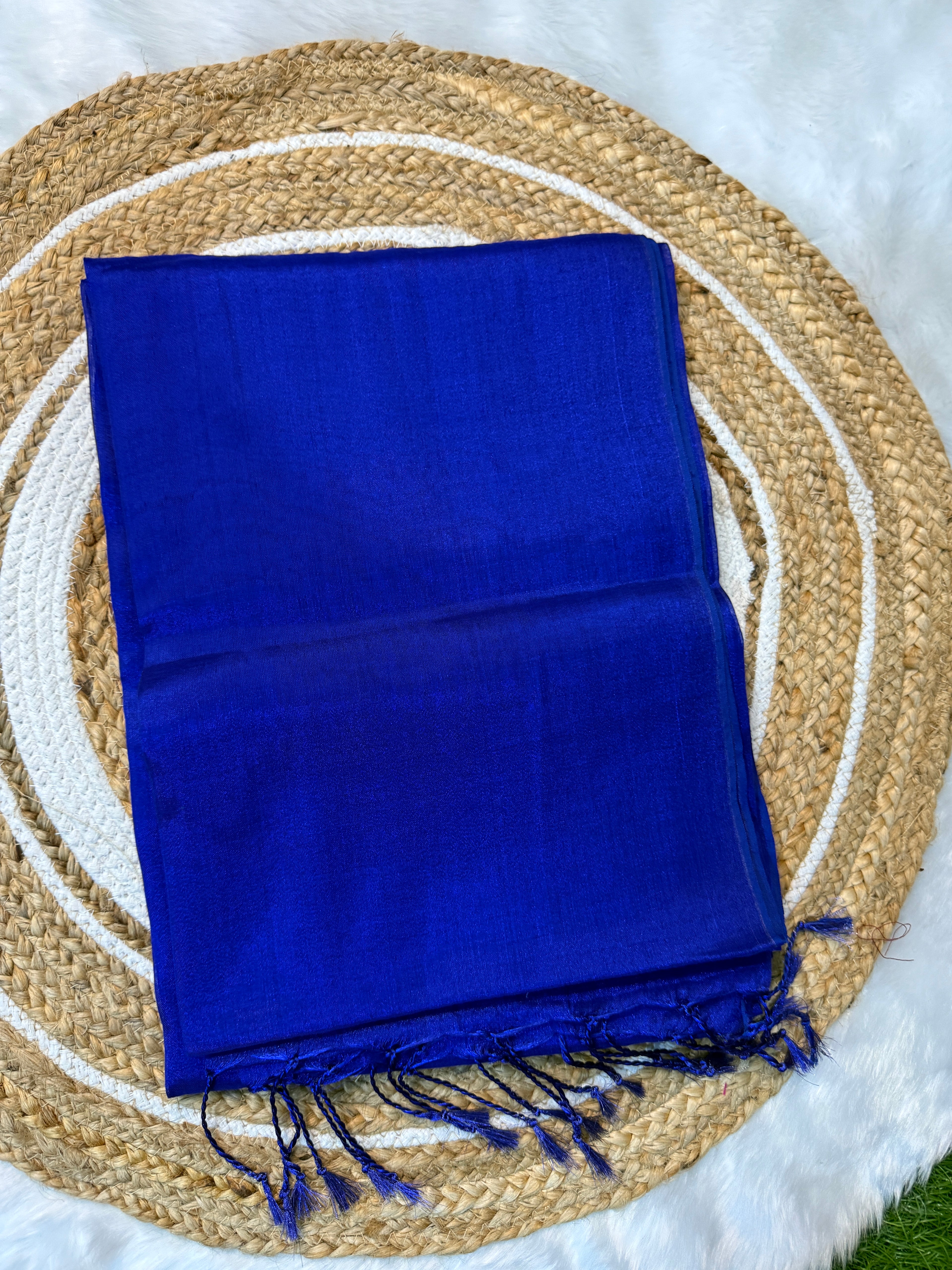 Royal Blue Soft Silk Saree